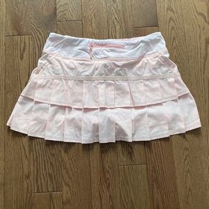 Lululemon size 6 shimmering pink pace setter skirt